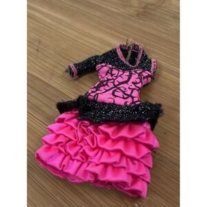 Monster High Ghouls Night Out Venus McFlytrap‎ Doll Dress Hot Pink Black